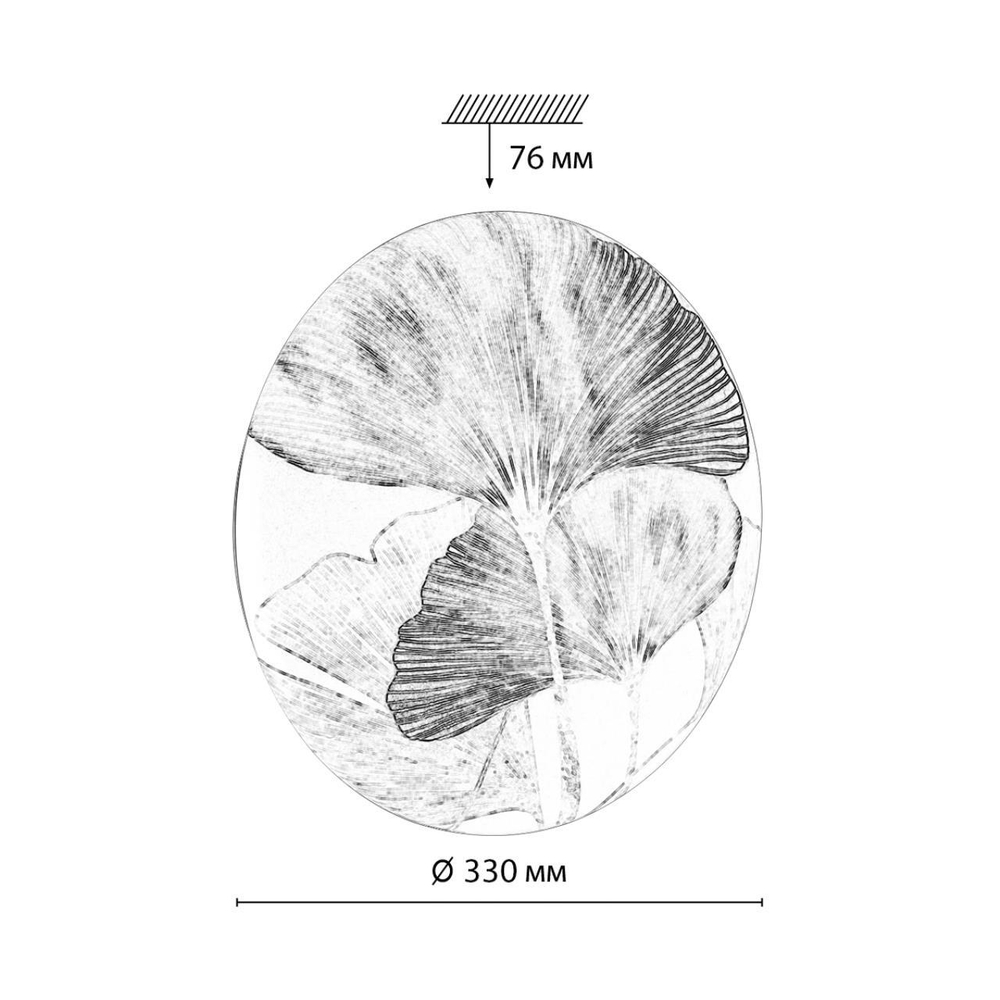 Настенно-потолочный светодиодный светильник Sonex FLOREN 7747/CL