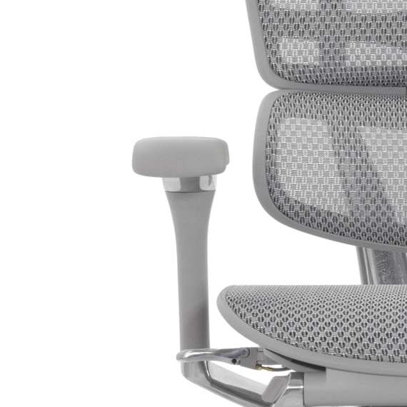 Кресло FALTO Ergohuman Elite 2 с подножкой ( серый каркас /сетка светлаяT-168-B2 Natural)