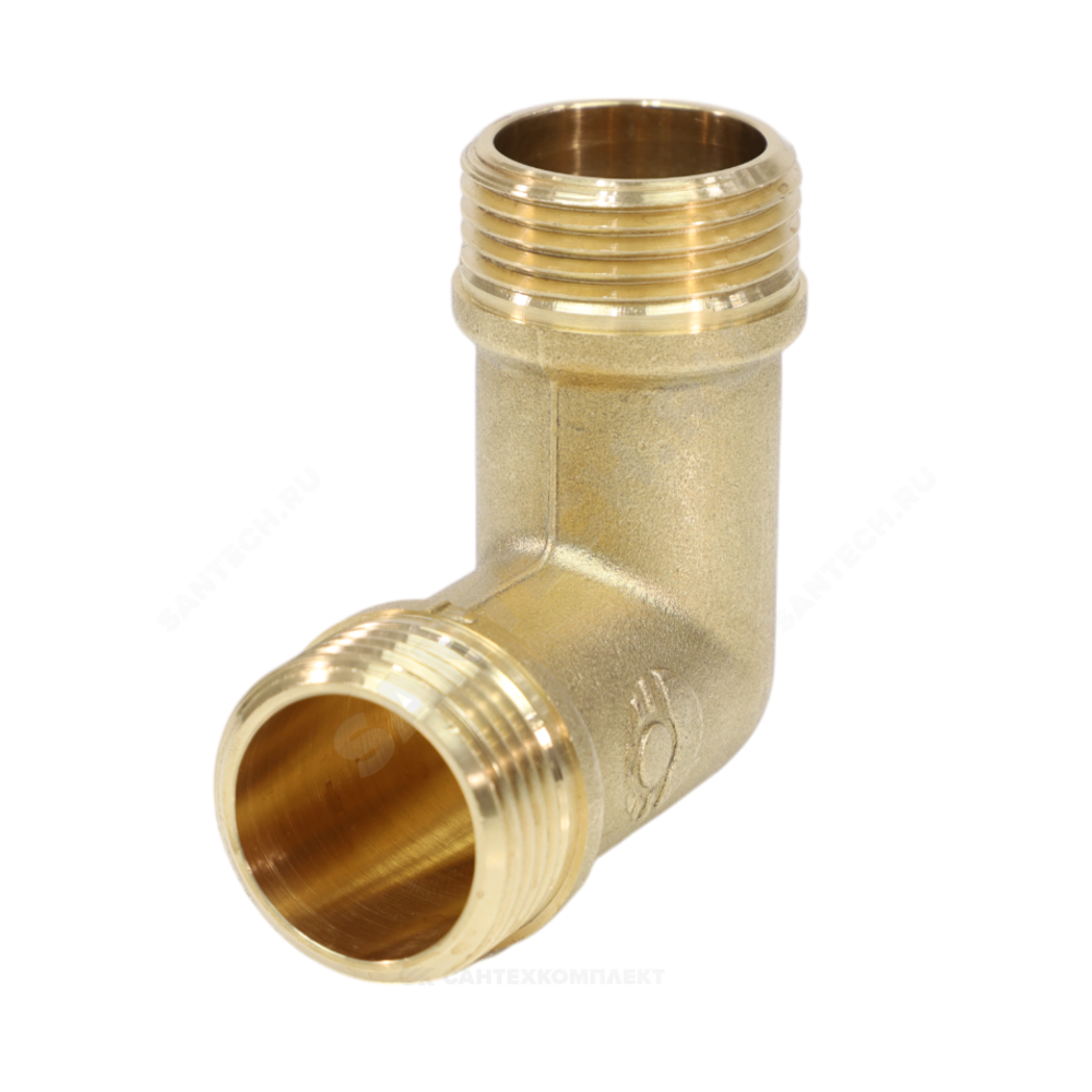Угольник латунь Ду 20 (3/4") НР/НР VALFEX VF.093.L.034