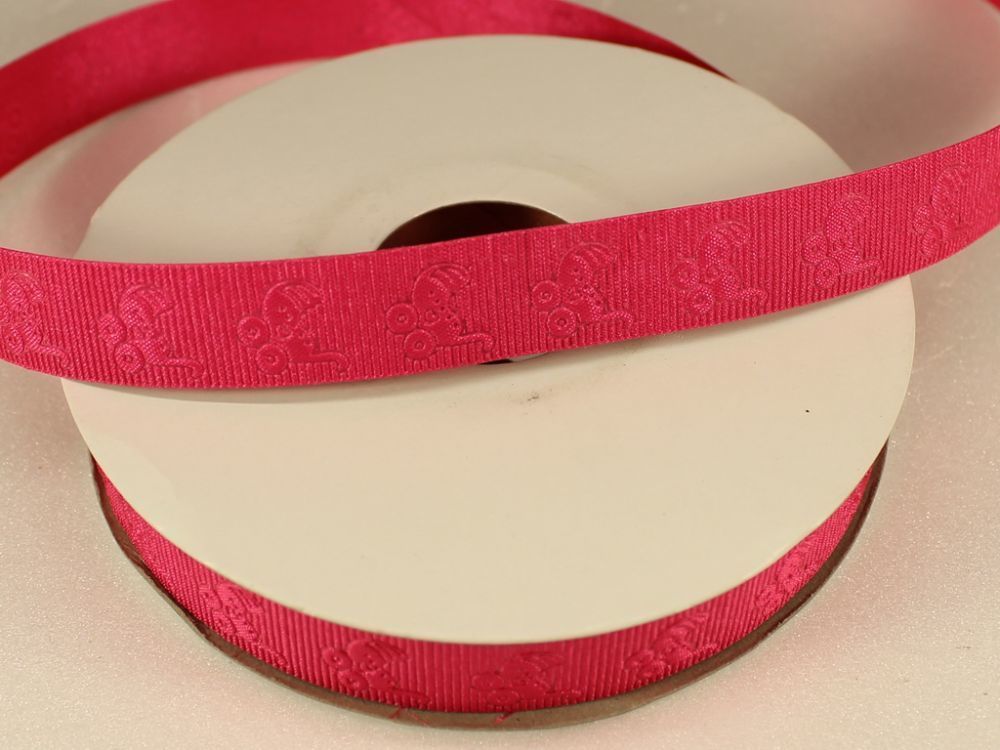 `Лента декоративная, ширина 15 мм(213010), цвет: №3 ярко-розовый