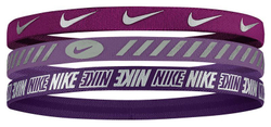 Резинка на голову Nike Metallic Hairbands 3.0 3P - Фиолетовый