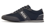 HUGO BOSS low-top lace-up logo sneakers dark blue