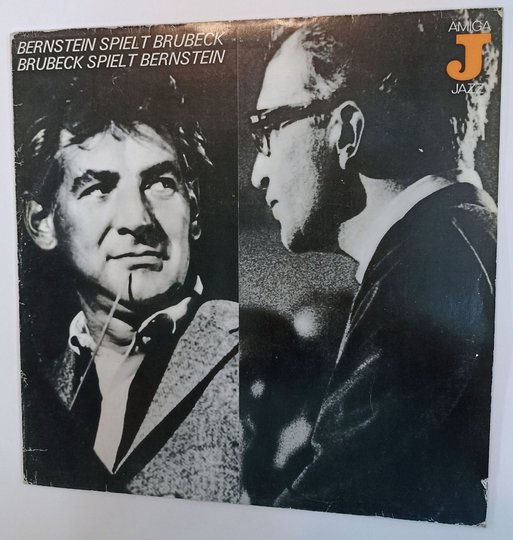 Винтажная виниловая пластинка LP Bernstein Brubeck Bernstein Spielt Brubeck Brubeck Spielt Bernstein (GDR 1980)