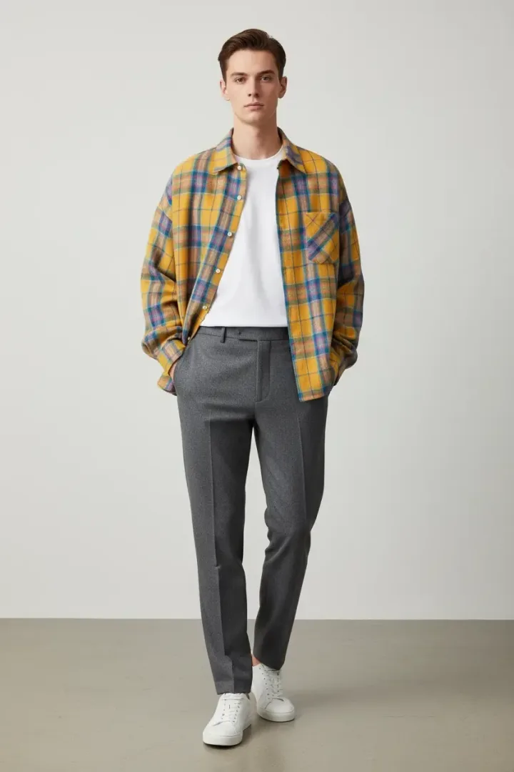 Рубашка в клетку «PURF»