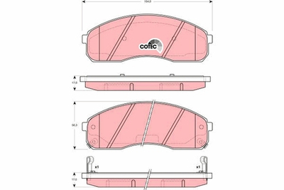 TRW - GDB3301-TRW - Brake Pad Set, disc brake