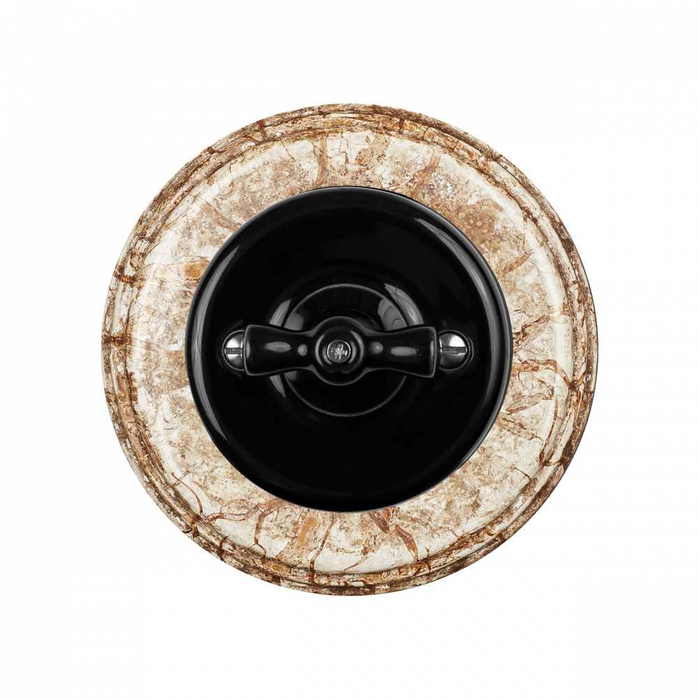 Рамка 1 постовая, керамика, цвет мрамор BF2-610-09