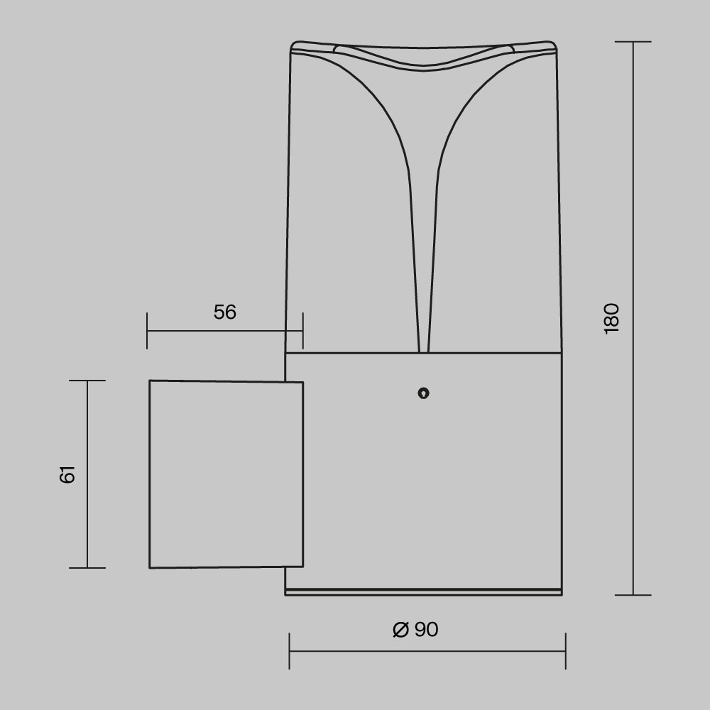 Уличный настенный светильник Outdoor O016WL-01B