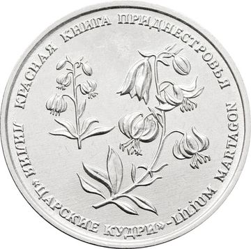 1 рубль 2019 Приднестровье «Лилия - Царские кудри»