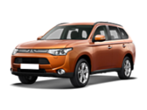 Багажники на крышу Mitsubishi Outlander III 2012-2022 интегрированные рейлинги