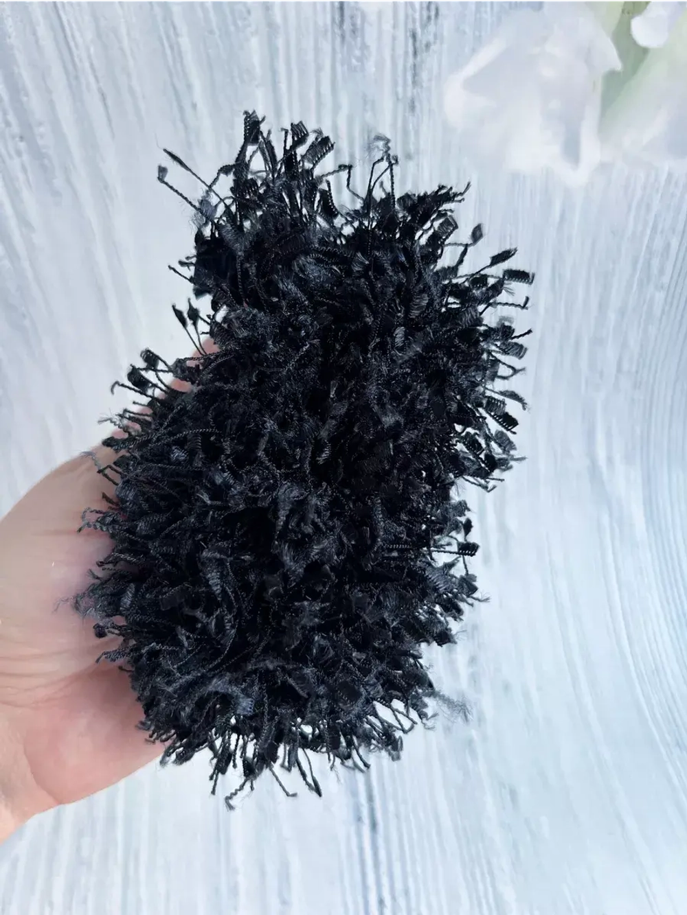 Тесьма с бахромой твидовая букле травка 35мм (1,5м в уп)