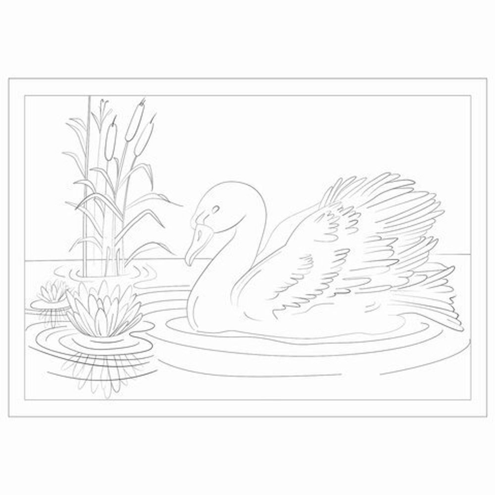 Бумага для акварели С ЭСКИЗОМ А4, 10 л., 200 г/м2, BRAUBERG, 111071