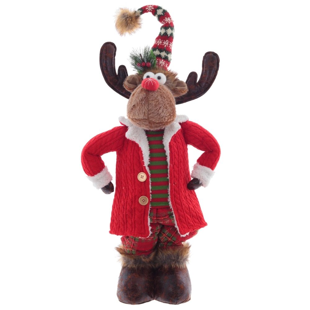 GAEM Игрушка набивная "Олень" (телескоп ноги), L29 W17 H98/48 см, 2в.
