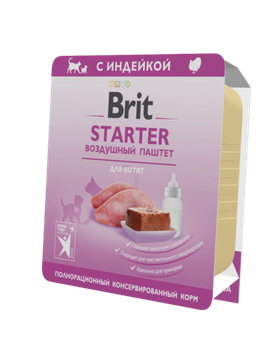 Brit Premium Воздушный паштет для котят, Starter, 100гр.