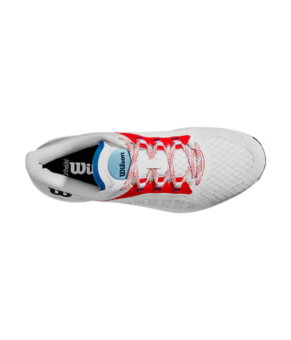 Кроссовки для падел Wilson Hurakn Pro Бело-красные/Синие 2024 | Мужская обувь