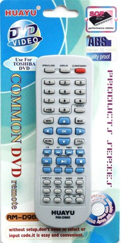 Пульт универсал для TOSHIBA RM-D960 tv, dvd