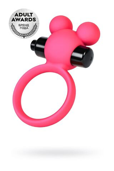 Виброкольцо на пенис A-Toys by TOYFA Pikle, силикон, розовое, 6,9 см, Ø 3,1 см