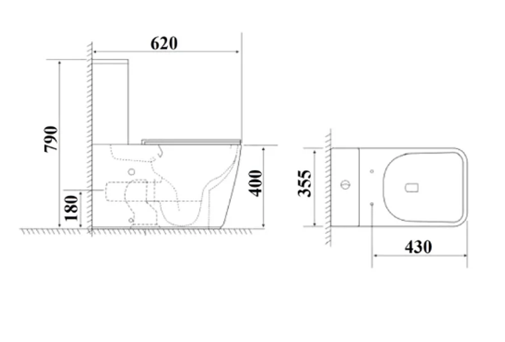 Унитаз-компакт напольный Ceruttispa Alvaro Tornado CT11089