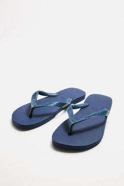 ZARA X HAVAIANAS ® САНДАЛИИ, СИНИЙ