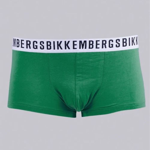 Набор мужских трусов боксеров 3в1 (черные, голубые, зеленые) Bikkembergs BKK61UTR04TR