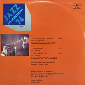 Ganielin Trio, Humphrey Lyttelton Group / Jazz Jamboree '76 (Vol. 1)(LP)