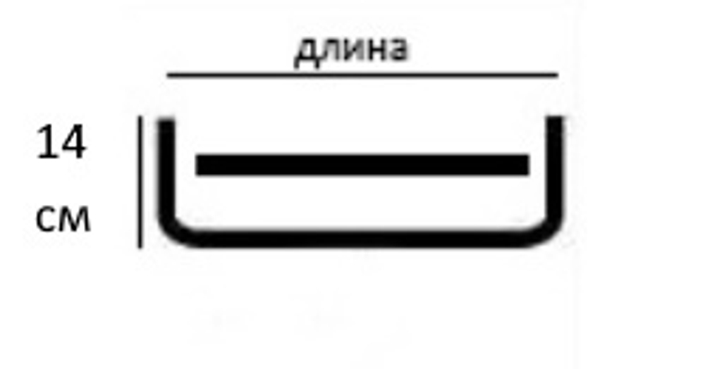 Карниз профильный алюминиевый двухрядный "Симпл" с боковинами и нахлестом, цвет белый
