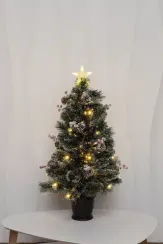 Настольная оптоволоконная елка Альпийская 60 см., леска+пвх, контроллер (Т2162-60)