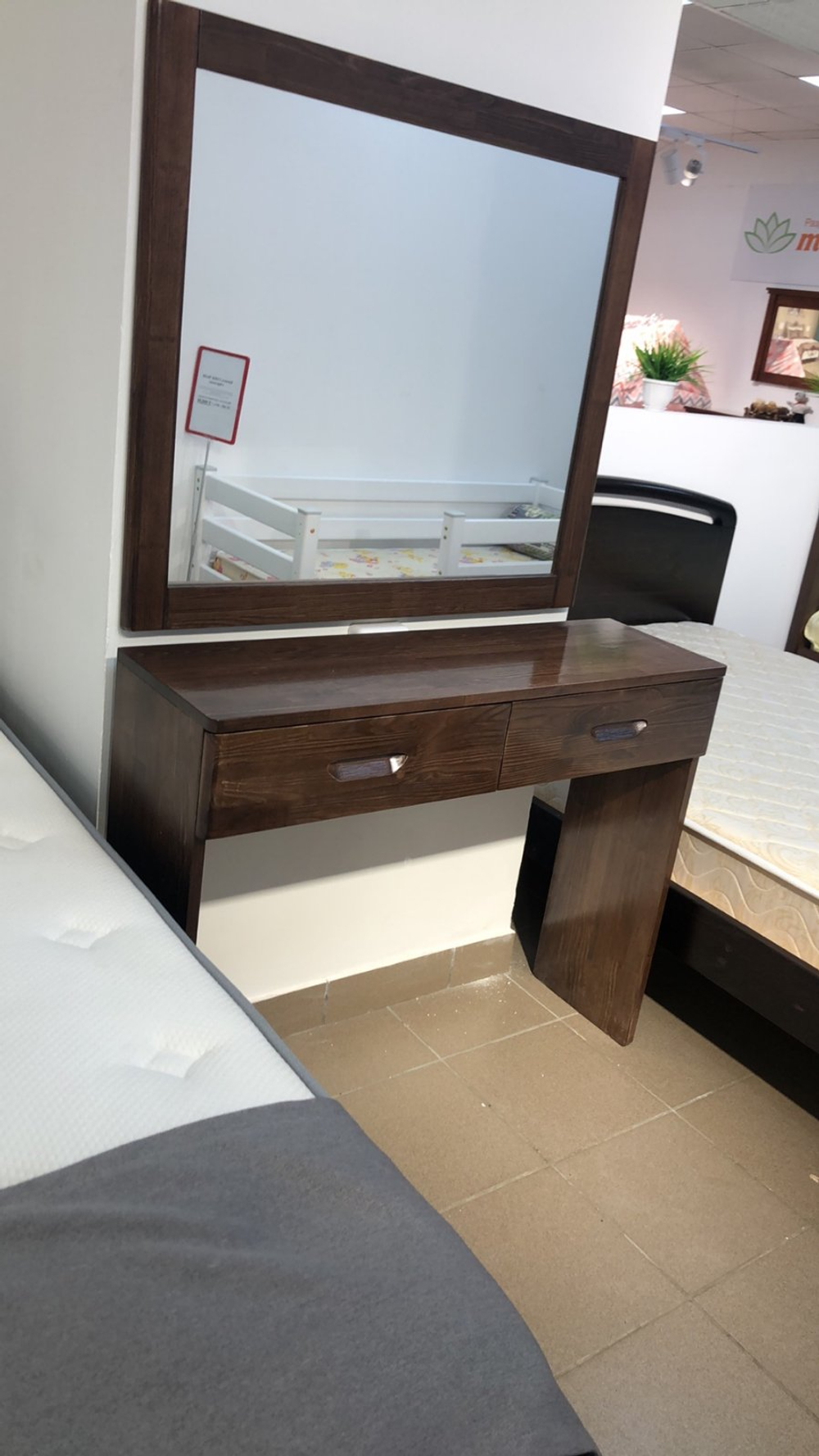 Туалетный столик Веста 2 ящика с зеркалом