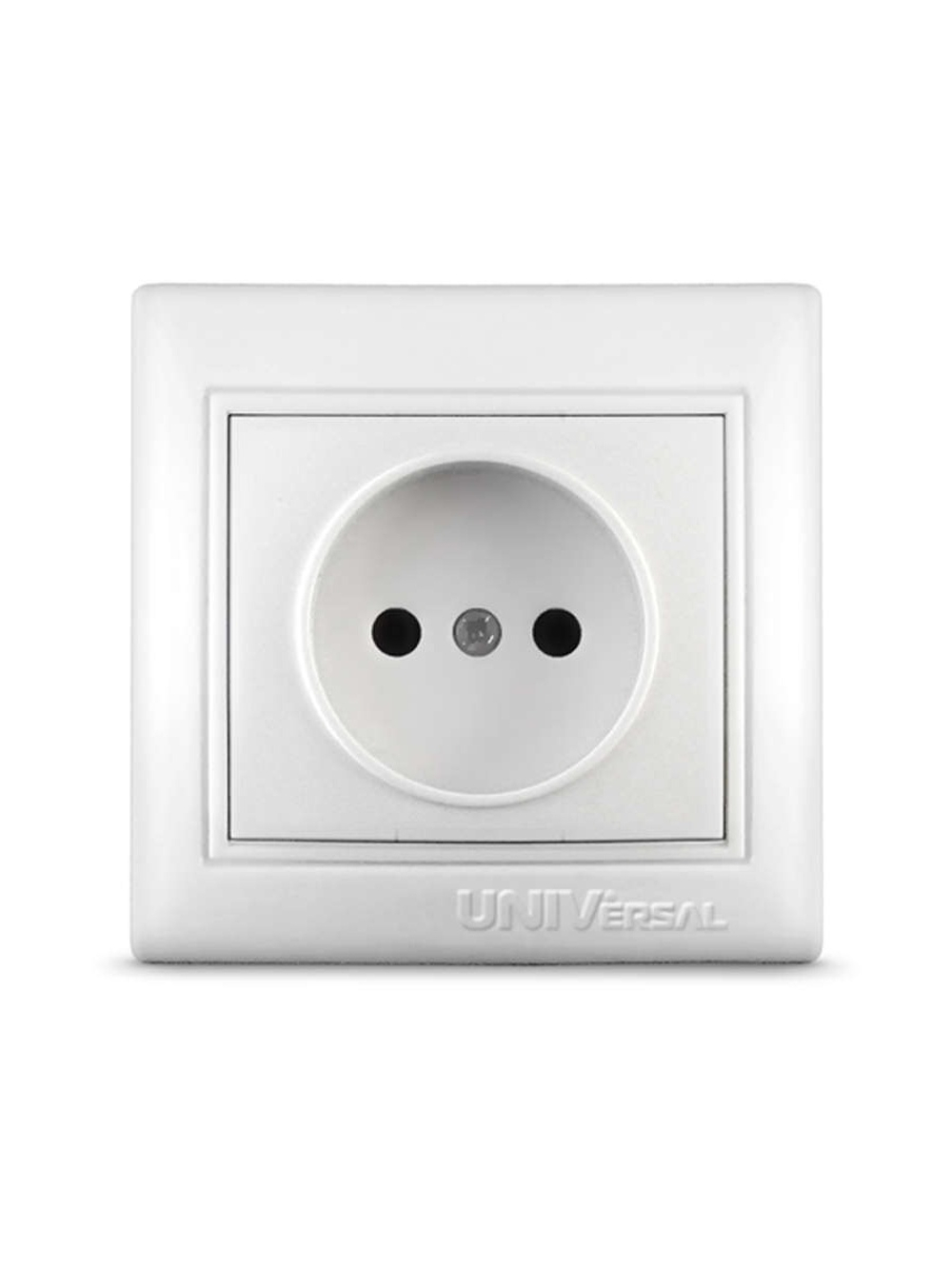 Розетка 1-м СП Севиль 16А IP20 без заземл. бел. UNIVersal С0022