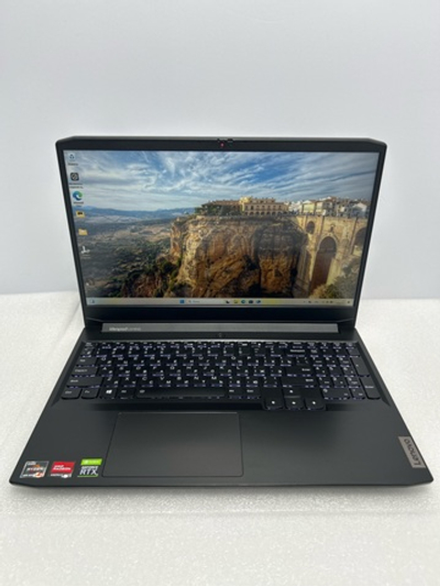 Ноутбук Lenovo IdeaPad Gaming 3 15ACH6 15.6"/AMD Ryzen 5 5600H/RAM 8GB/SSD 512GB/NVidia GeForce RTX 3050 4GB/1920*1080/IPS/DOS/Подсветка кл-ры: LED/Чёрный. Состояние: Уценка/небольшой след. на матрице от клавиатуры