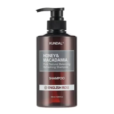 KUNDAL Шампунь для волос протеиновый Английская роза Honey & Macadamia Shampoo 500 мл
