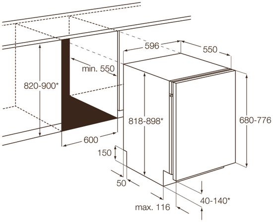 Встраиваемая посудомоечная машина AEG F 97870 VI