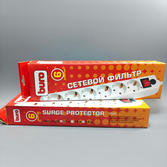Buro 600-6ft (6 розеток)