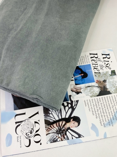 СЕРЫЙ - Кулирка 100% хлопок ВИНТАЖ ВЕЛЮР-ЭФФЕКТ пенье (КРВ547 Маша)