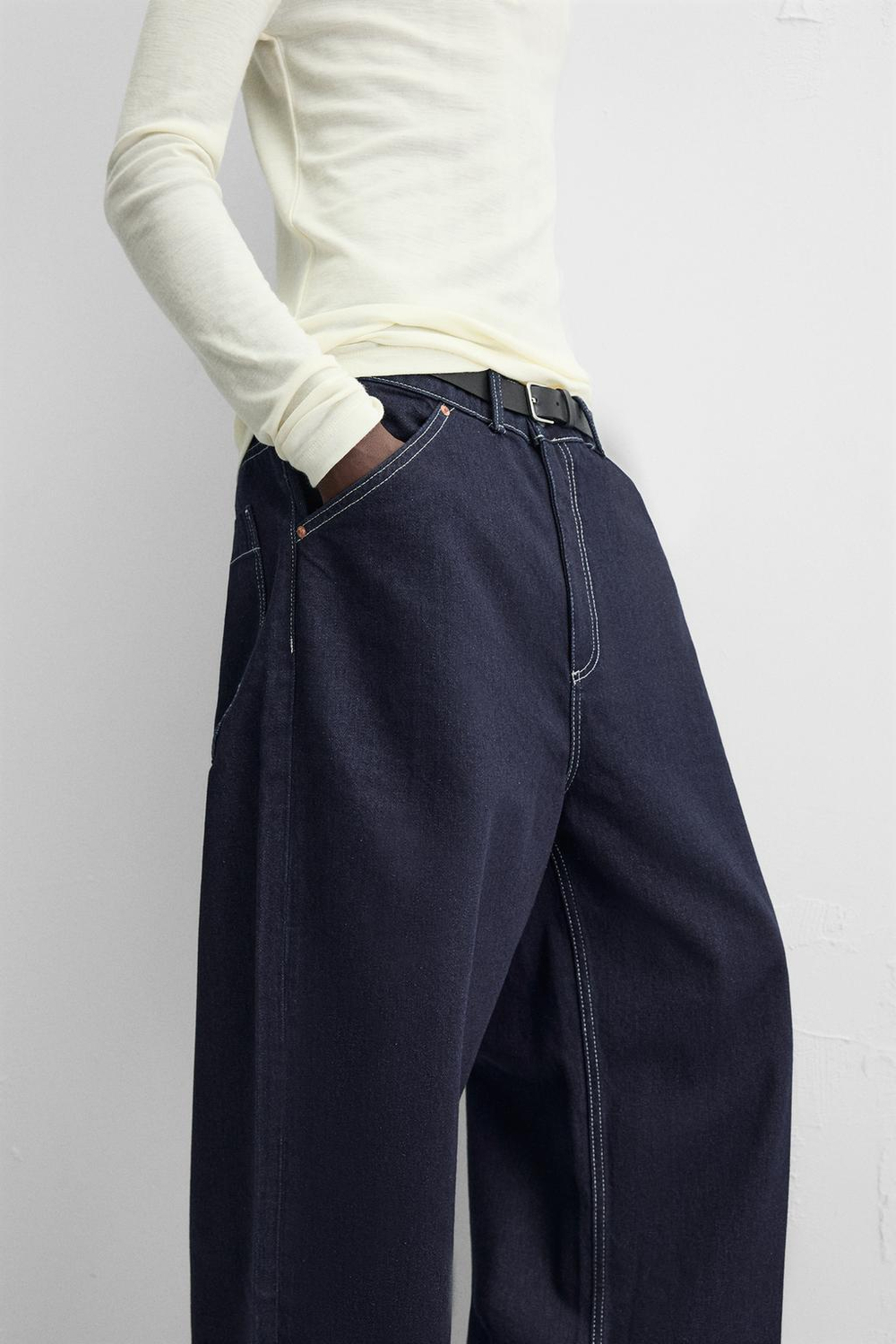 Джинсы wide-leg baggy