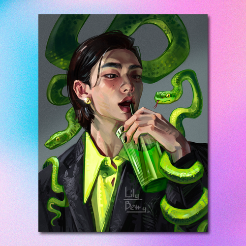 Арт принт / lily_betty_ / STRAY KIDS / Хёнджин #13