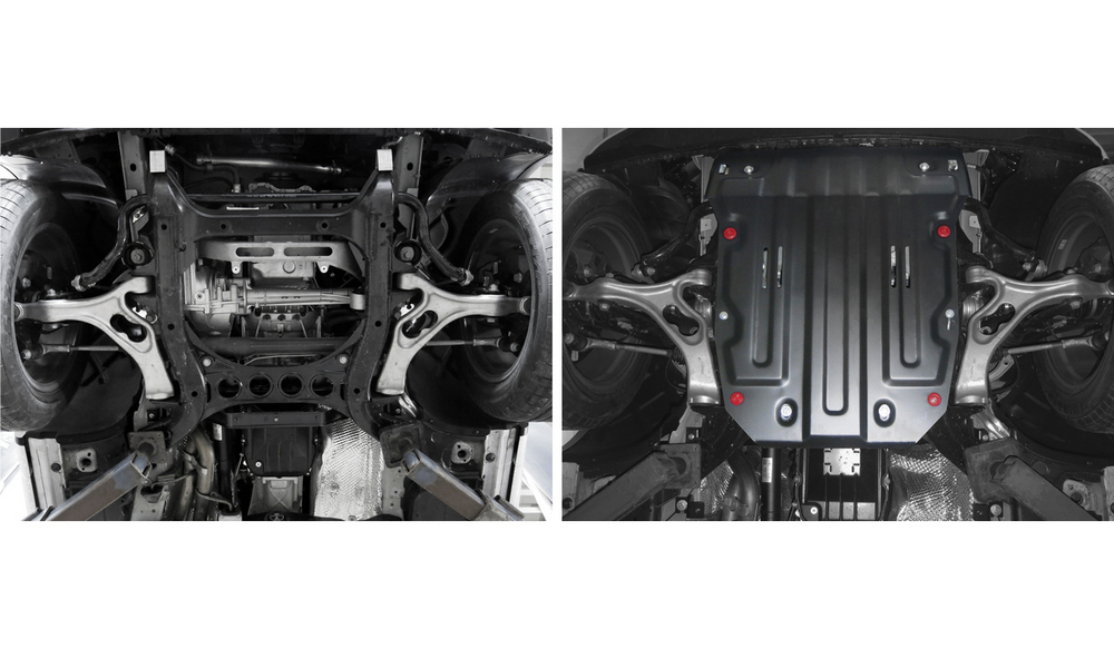 Защита картера АвтоБроня для Porsche Cayenne 958 (V - 3.0D; 4.8T) 2010-2014/Porsche Cayenne 958 рестайлинг (V - 3.0D; 4.1D; 4.8T) 2014-2018/Volkswagen Touareg II (V - 3.0D; 3.6) 2010-2014/Volkswagen Touareg II рестайлинг (V - 3.0D (204 л.с.); 3.6) 2014-2018, штампованная, сталь 1.8 мм, с крепежом, 111.05824.2