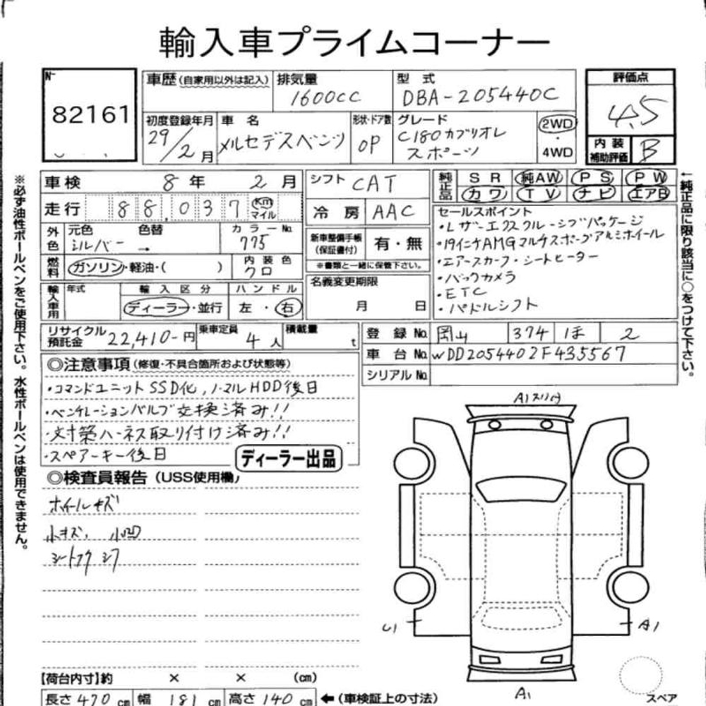 Mercedes-Benz C180, Кабриолет, 2016