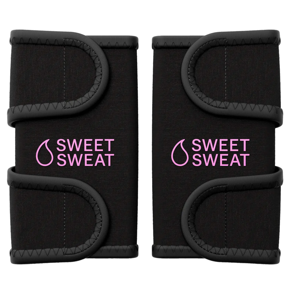 Sports Research, Sweet Sweat, триммеры для рук, средние, черный и розовый, 1 пара