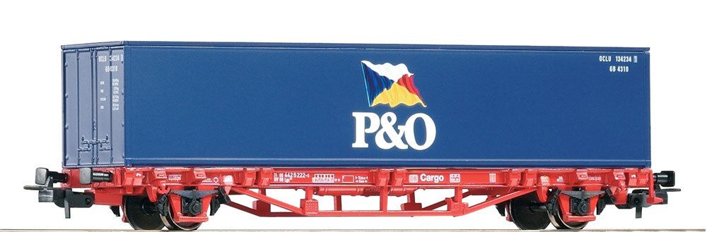 Грузовая платформа с контейнером P&amp;O DB Cargo V