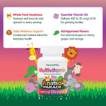 NaturesPlus, Animal Parade®, жевательные мультивитамины для детей, вишня, виноград и апельсин, 180 таблеток в форме животных