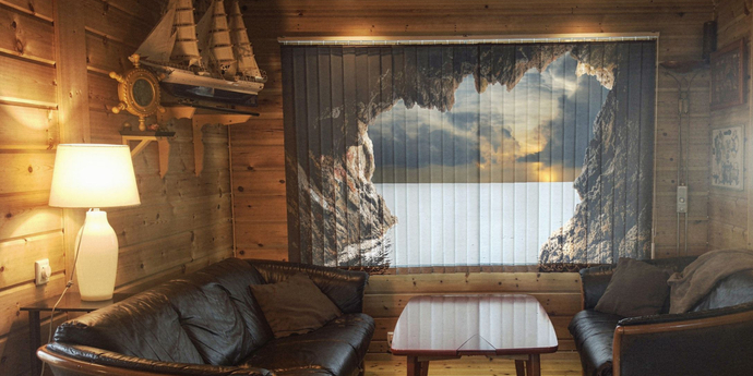 Нанесение фотопечати на вертикальные жалюзи