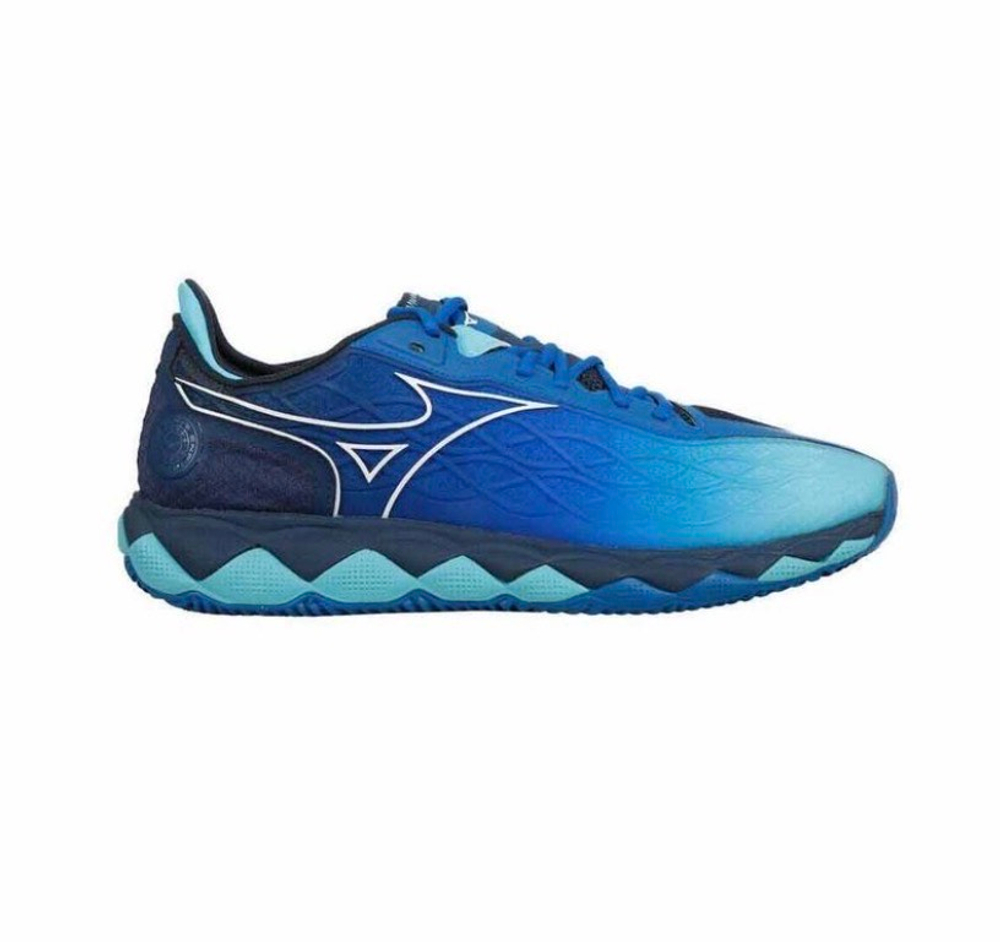 MIZUNO, WAVE ENFORCE TOUR AC, Tennis, WHITE / BLACK / BLUE, MEN, US 8,5 /EUR 41 /UK 7,5 /СМ 26,5