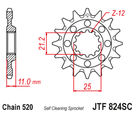 Звезда JTF824.14SC