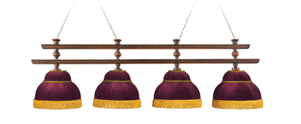 Лампа Ливерпуль Люкс 4 плафона - ясень