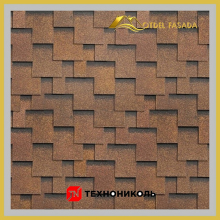 Гибкая черепица ТехноНиколь SHINGLAS Фокстрот Дуб 3 м2/уп (Однослойная)