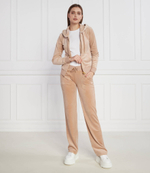 Спортивные штаны Del Ray Classic Velour Pant Pocket Design GOLD HW Juicy Couture - бежевый(JCAP180G)
