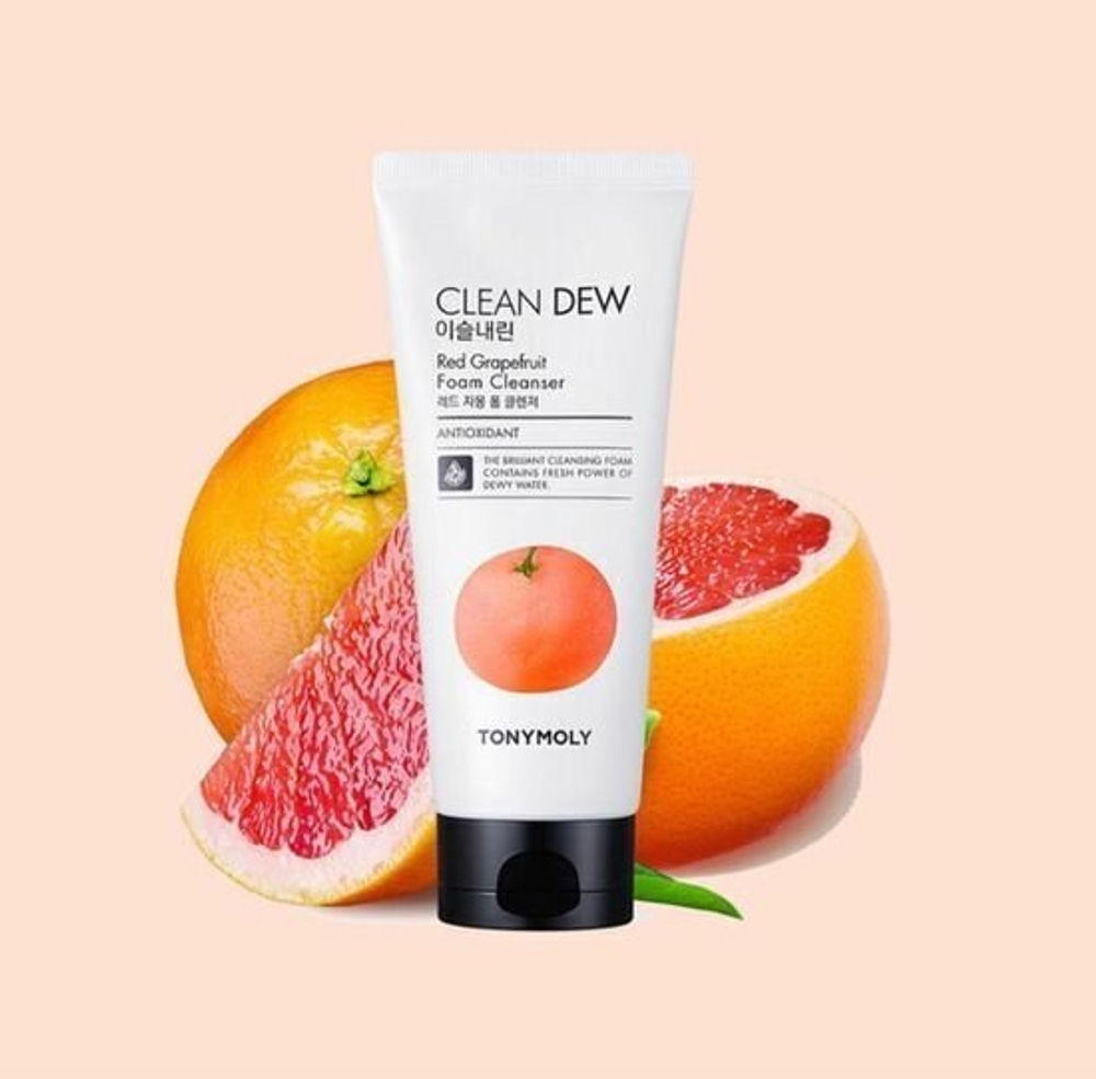 TONY MOLY пенка для умывания Clean Dew с экстрактом грейпфрута, 180 мл, 287 г