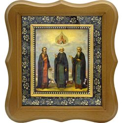 Зосима, Савватий и Герман Соловецкие преподобные. Икона на холсте.
