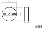 Светильник Затмение черный d25 h4,5 Led 9W (4000K)