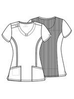 Топ медицинский женский Cherokee 2624A, красный, L